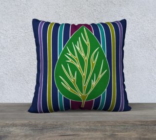 Leaf in Cool Tones Pillow 22 190218C preview