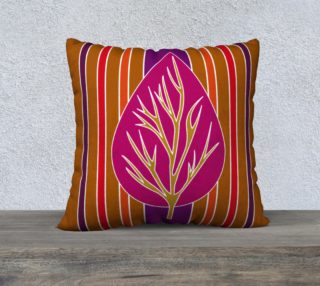 Leaf in Warm Tones Pillow 22 190219C preview