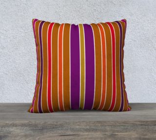 Stripes in Warm Tones Pillow 22 190219D preview