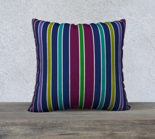 Stripes in Cool Tones Pillow 22 190218D preview