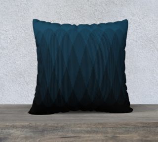 Blue to Black Ombre Signal Pillow 22x22 Square preview