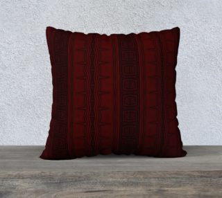 Red and Black Stripe Pillow Case aperçu