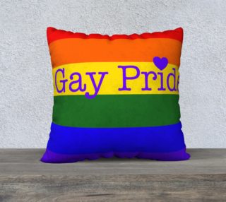 Gay Pride Love Pillow 22" x 22" preview