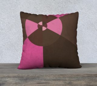 Aperçu de Pink and brown Pinwheel abstract 