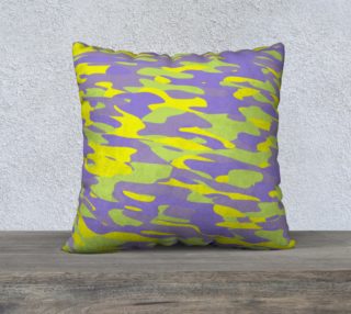 Aperçu de Purple yellow and green camo abstract