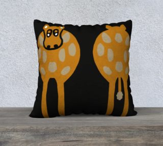 Silly Cow Pillow Case 22" x 22" preview