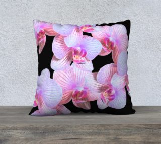 Nighttime Orchids Pillow 22in by 22in preview