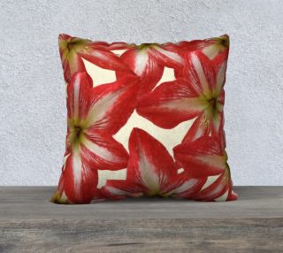 Amaryllis Flower II Pillow 22in by 22in preview