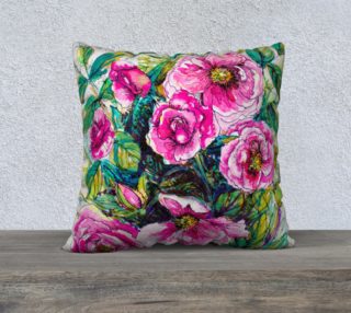 Wild Roses for You cushion cover preview