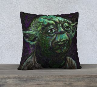 Yoda Square Throw Pillow preview