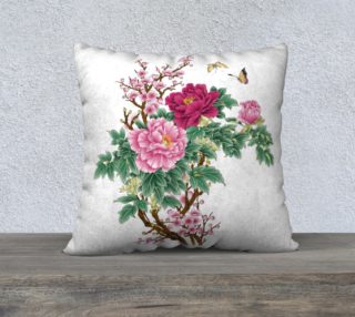 Japanese Peony Beauty 22'' x 22'' Pillow Case preview