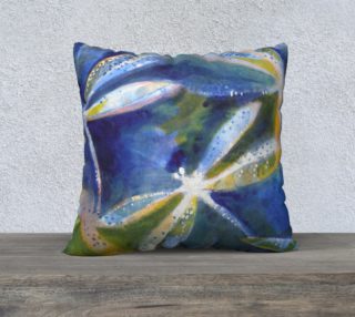 Dragonfly Blue Pillow preview