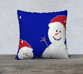 Snowmen 22inX22in Pillow Case II preview