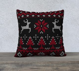 Scandinavian Christmas Ugly Sweater Reindeer preview
