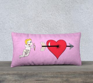Aperçu de Struck by Cupid's Arrow Pillow Case - 24