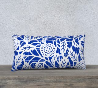 Blue Floral Pillow 24X12 180124 preview