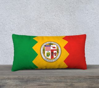 LA Flag Pillow 24 x 12 preview