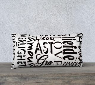 Love in Multiple Languages Pillow 24X12 160420 preview