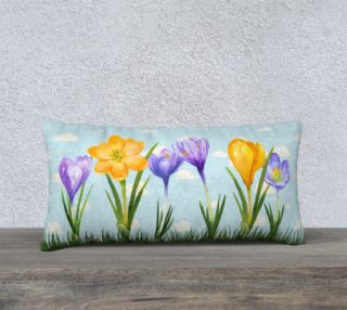 Spring Crocus-Throw Pillow preview