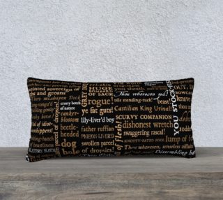 Aperçu de Shakespeare Insults Collection Pillow (24x12)