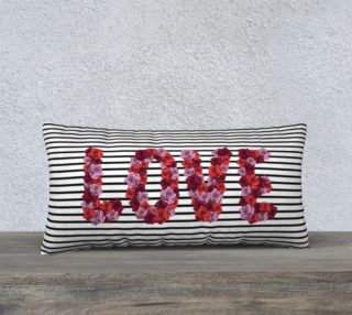 Aperçu de Blooming Love Pillow Case - 24"x12"