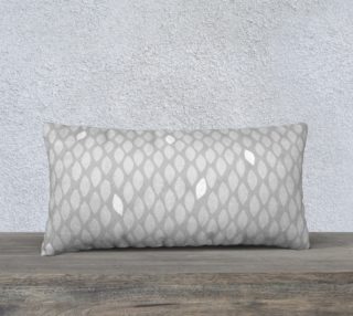 modern essential in grey leaf long pillow case preview