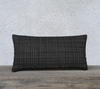 modern essential in black linen long pillow case preview