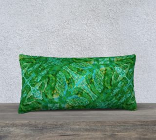 Green Abstraction  24inX12in Pillow Case preview