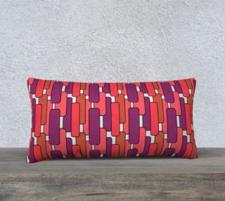 Long Rectangles in Coral Pillow 24X12 190105E preview