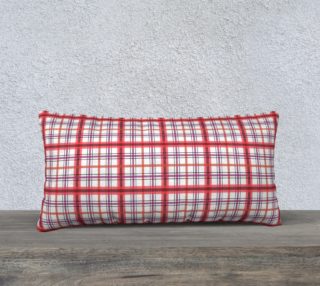 Plaid in Coral Pillow 24X12 190105C preview