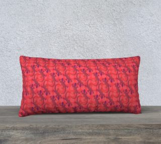 Lizards on Coral 2 Pillow 24X12 190105a preview