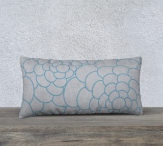 Oval Flower in Beige Pillow 24X12 190127H preview