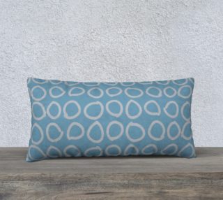 Free Style Circles in Aqua Pillow 24X12 190127C preview