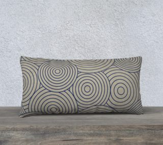 Concentric Circles in Beige Pillow 24X12 190129H preview