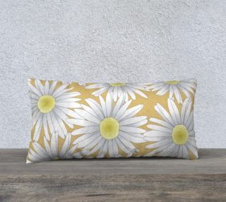 Daisies on Gold Pillow 24X12 190214C preview
