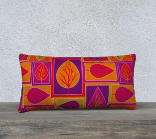Leaves in Warm Tones Pillow 24X12 190219A preview