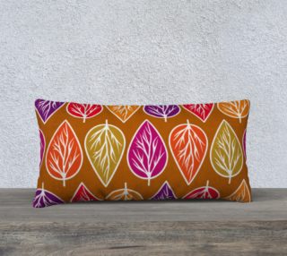 Leaves Repeat in Warm Tones Pillow 24X12 190219B preview