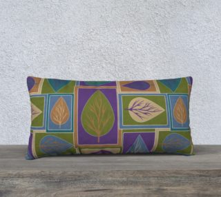 Leaves in Earthy Tones Pillow 24X12 190220A preview