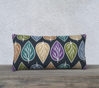 Leaves Repeat in Earthy Tones Pillow 24X12 190220B preview