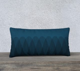 Blue to Black Ombre Signal Pillow 24x12 preview
