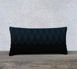 Blue to Black Ombre Signal Pillow 24x12 Dark preview