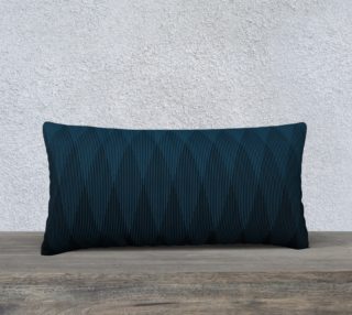 Blue to Black Ombre Signal Pillow 24x12 Med preview