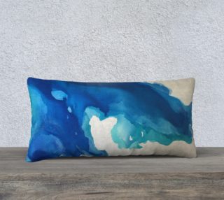 Breathe Into Blue Long Pillow preview