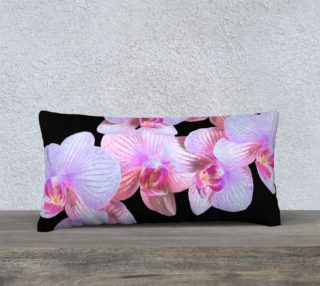 Nighttime Orchids Pillow 24in by 12in preview