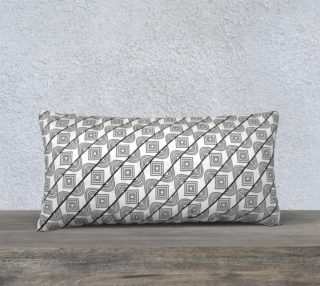 Geometric in Black and White Pillow 24X12 170728 preview