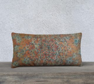 Flower of Life Transforming Floral 24x12 Pillow Case preview