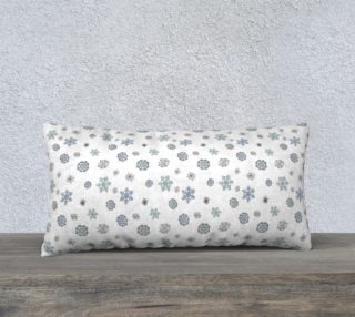 Aperçu de Snowflakes Pillow Case - 24"x12"