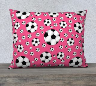 Pink soccer balls preview