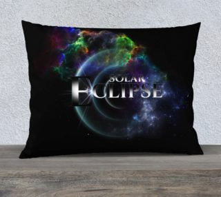 Solar Eclipse Fractal Art Spacescape 26x20 Pillow Case preview