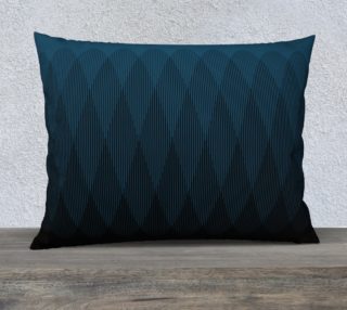 Blue to Black Ombre Signal Pillow Case 26x20 preview